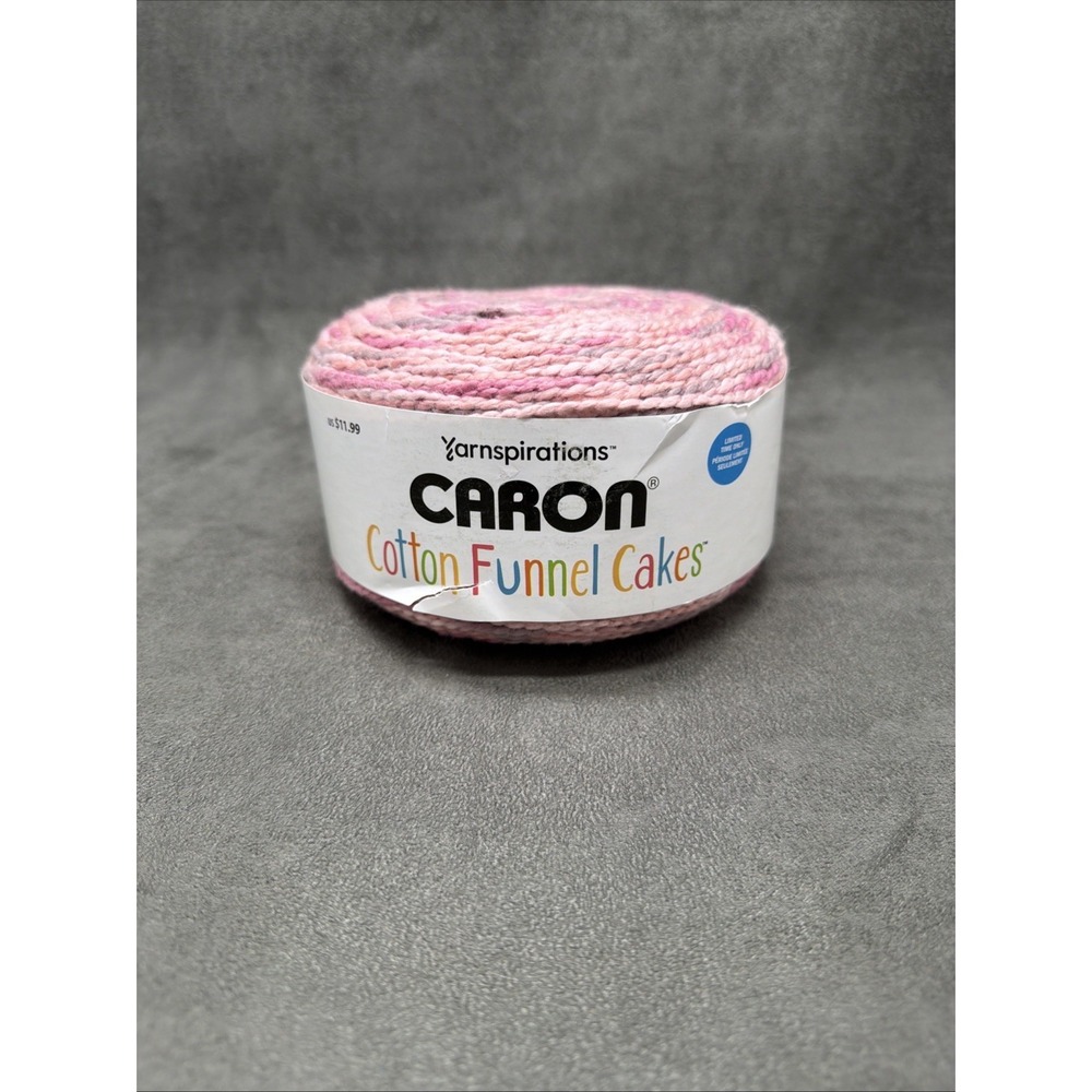 Yarnspirations Caron Cotton Funnel Cakes Yarn Rose Petal 8.8oz